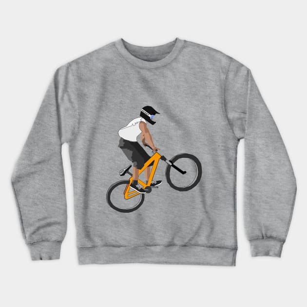 Bike Jump Crewneck Sweatshirt by redfishlondon